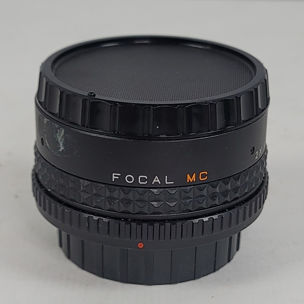Focal MC 2X Converter for Canon FD Mount CA Made in Japan with Case and Caps